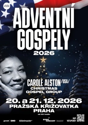 Adventní gospely 2026: Carole Alston & Christmas Gospel (USA) - Praha 20.12.2026